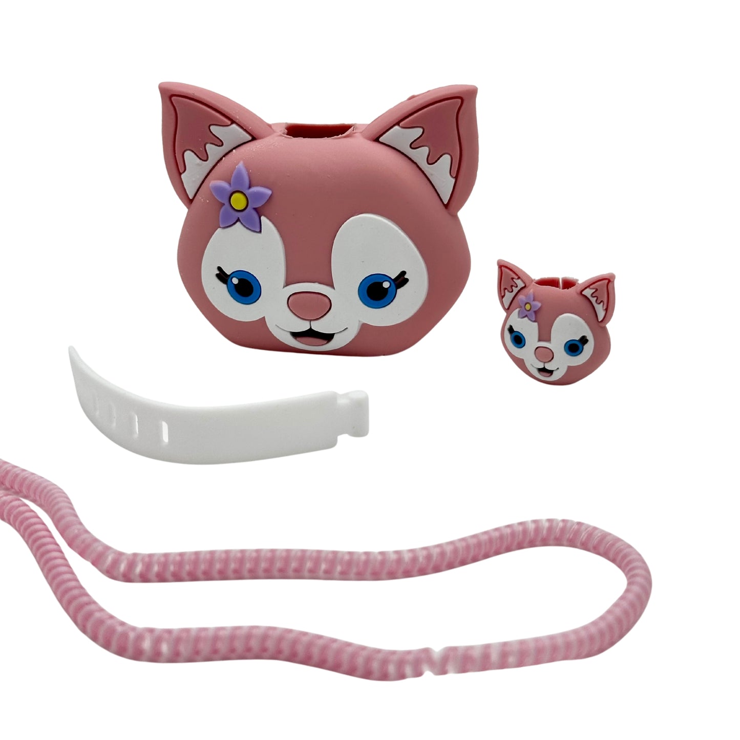 COVER DISEÑO MAS PROTECTOR DE CABLE CARGADOR IPHONE 20W